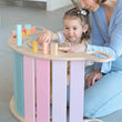 Multifunctional wooden BusyKids Swing - Pastel
