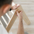 Pikler Triangle and double-sided board set - Raw Wood (Unfinished Wood)