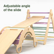 Pikler Triangle + 2 double-sided boards + wooden BusyKids Swing set (large) - colour Pastel