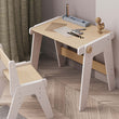 Set - Growing table and chair for children - White