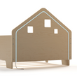 House-shaped extendable bed with LED lighting - Nature