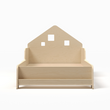 House-shaped extendable bed with LED lighting - Nature