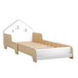 House-shaped extendable bed with LED lighting - White