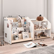 Montessori Bookshelf + Toy Storage set - WHITE