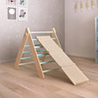 Pikler Triangle + 2 double-sided boards + wooden BusyKids Swing set (large) - colour mint