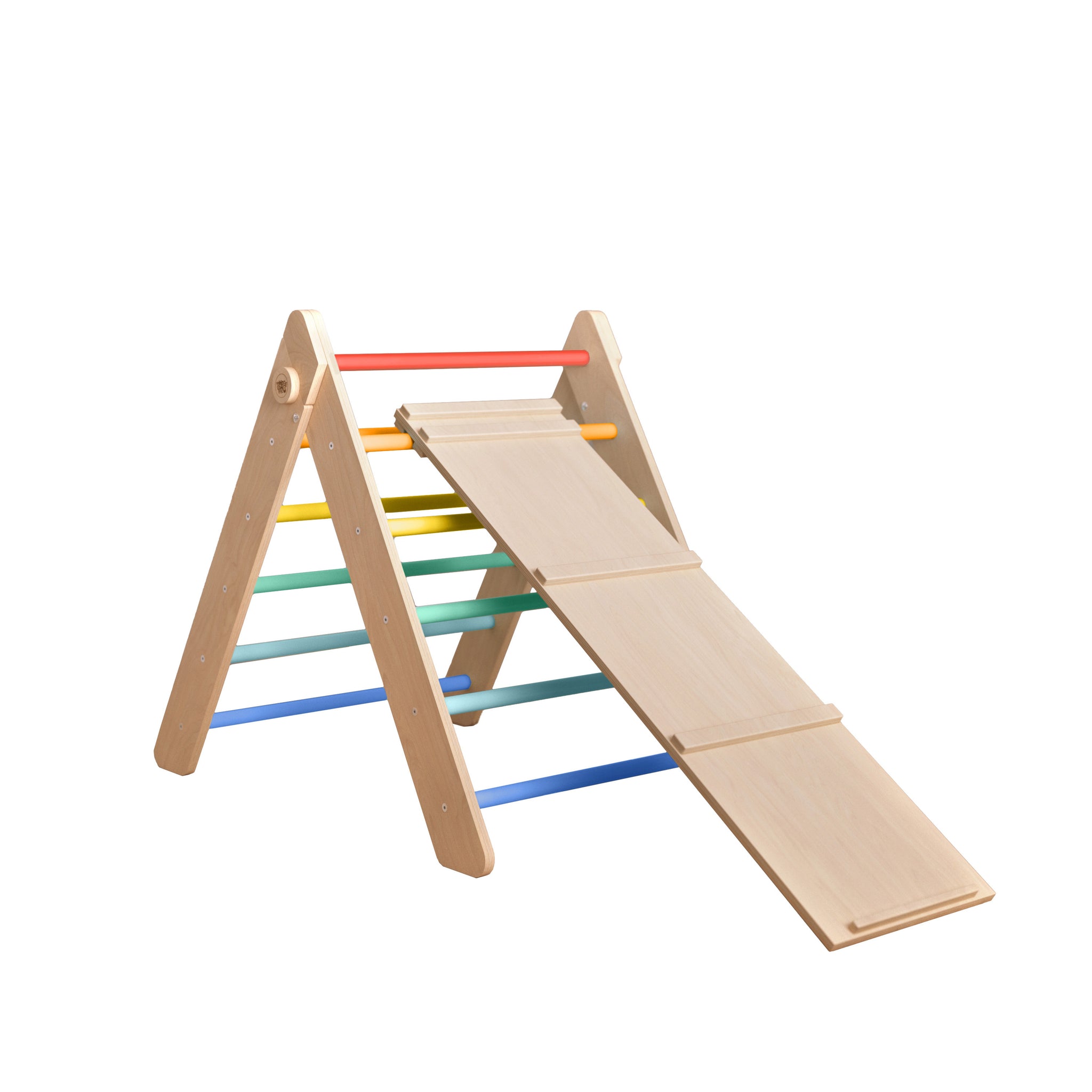 Soft Play Baby Climbing Gym BlueWood Pikler Triangle Climber Set