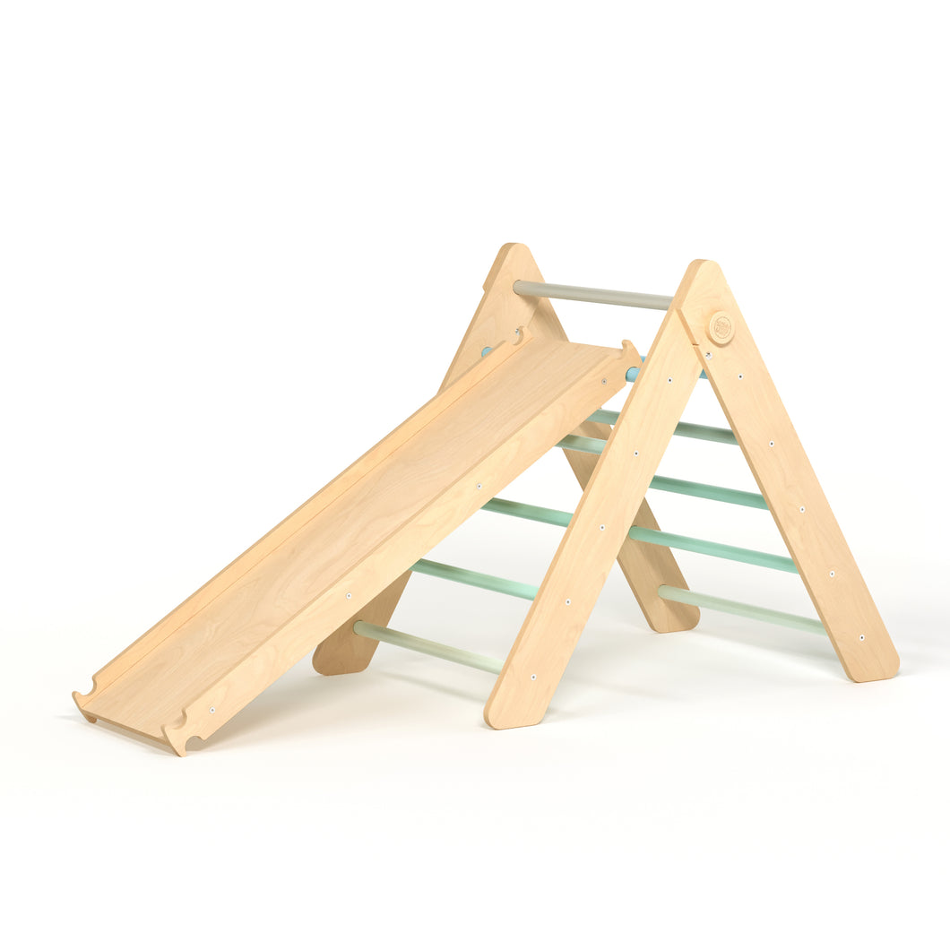 Pikler Triangle and double-sided board set - Mint