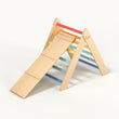 Pikler Triangle + double-sided board + wooden BusyKids Swing set  - colour bright