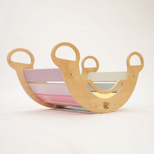Load image into Gallery viewer, Multifunctional wooden BusyKids Swing - Pastel
