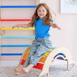 Multifunctional wooden BusyKids Swing - Bright