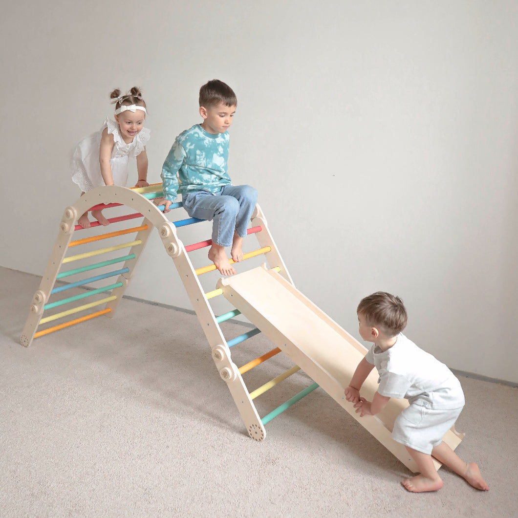 Climbing set for children (set XL with Slide) - Bright