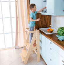 Load image into Gallery viewer, Foldable Kitchen Helper - Natural Wood
