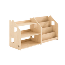 Load image into Gallery viewer, Montessori Bookshelf + Toy Storage set
