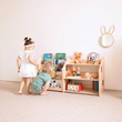 Montessori Bookshelf + Toy Storage set