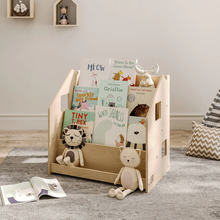 Load image into Gallery viewer, Montessori Bookshelf + Toy Storage set
