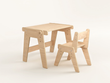Set - Growing table and chair for children
