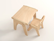 Set - Growing table and chair for children