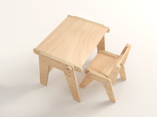 Load image into Gallery viewer, Set - Growing table and chair for children
