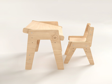 Load image into Gallery viewer, Set - Growing table and chair for children
