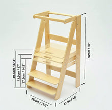 Load image into Gallery viewer, Foldable Kitchen Helper - Natural Wood
