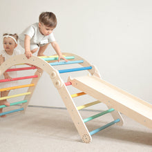 Load image into Gallery viewer, Climbing set for children (set XL with Slide) - Bright
