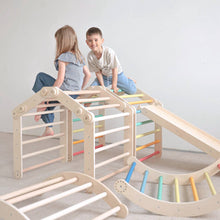 Load image into Gallery viewer, Climbing set for children (set XL with Slide) - Bright
