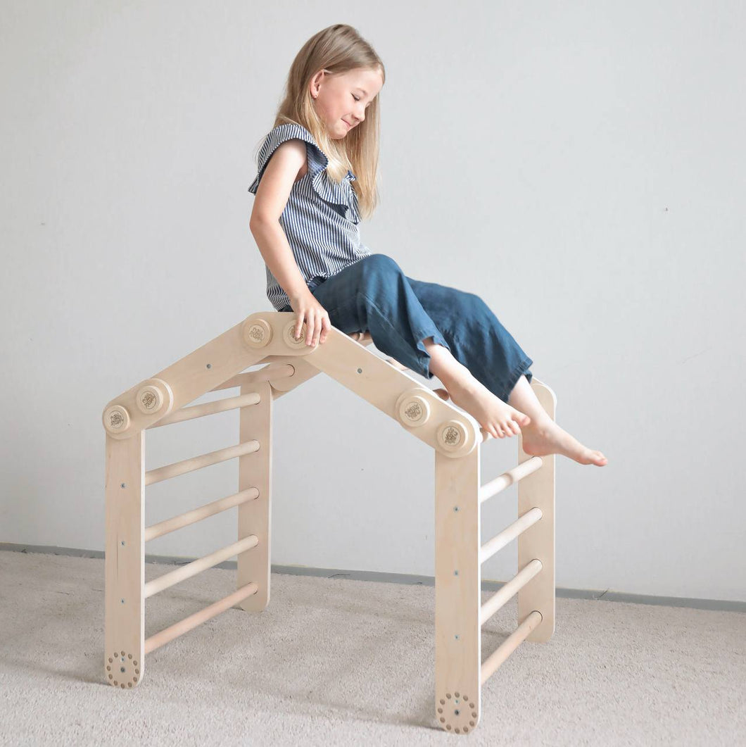 Climbing set for children (set S) - Unfinished Wood (No varnish)