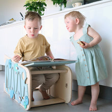 Load image into Gallery viewer, Kitchen Helper Toddler Tower by BusyKids Mint
