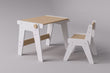 Set - Growing table and chair for children - White