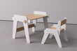 Set - Growing table and chair for children - White