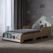 House-shaped extendable bed with LED lighting - White