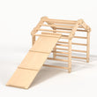 Climbing set for children (set M with Slide) - Unfinished Wood (No varnish)