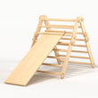 Climbing set for children (set M with Slide) - Unfinished Wood (No varnish)