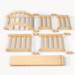 Climbing set for children (set XL with Slide) - Unfinished Wood (No varnish)