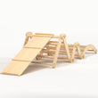 Climbing set for children (set XL with Slide) - Unfinished Wood (No varnish)