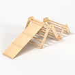 Climbing set for children (set M with Slide) - Unfinished Wood (No varnish)
