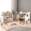 Montessori Bookshelf + Toy Storage set - WHITE