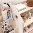 Montessori Bookshelf + Toy Storage set - WHITE
