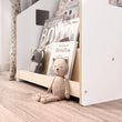 Montessori Bookshelf + Toy Storage set - WHITE