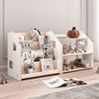 Montessori Bookshelf + Toy Storage set - WHITE