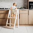Foldable Toddler Tower - White