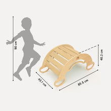 Load image into Gallery viewer, Multifunctional wooden BusyKids Swing - Unfinished Wood (No varnish)
