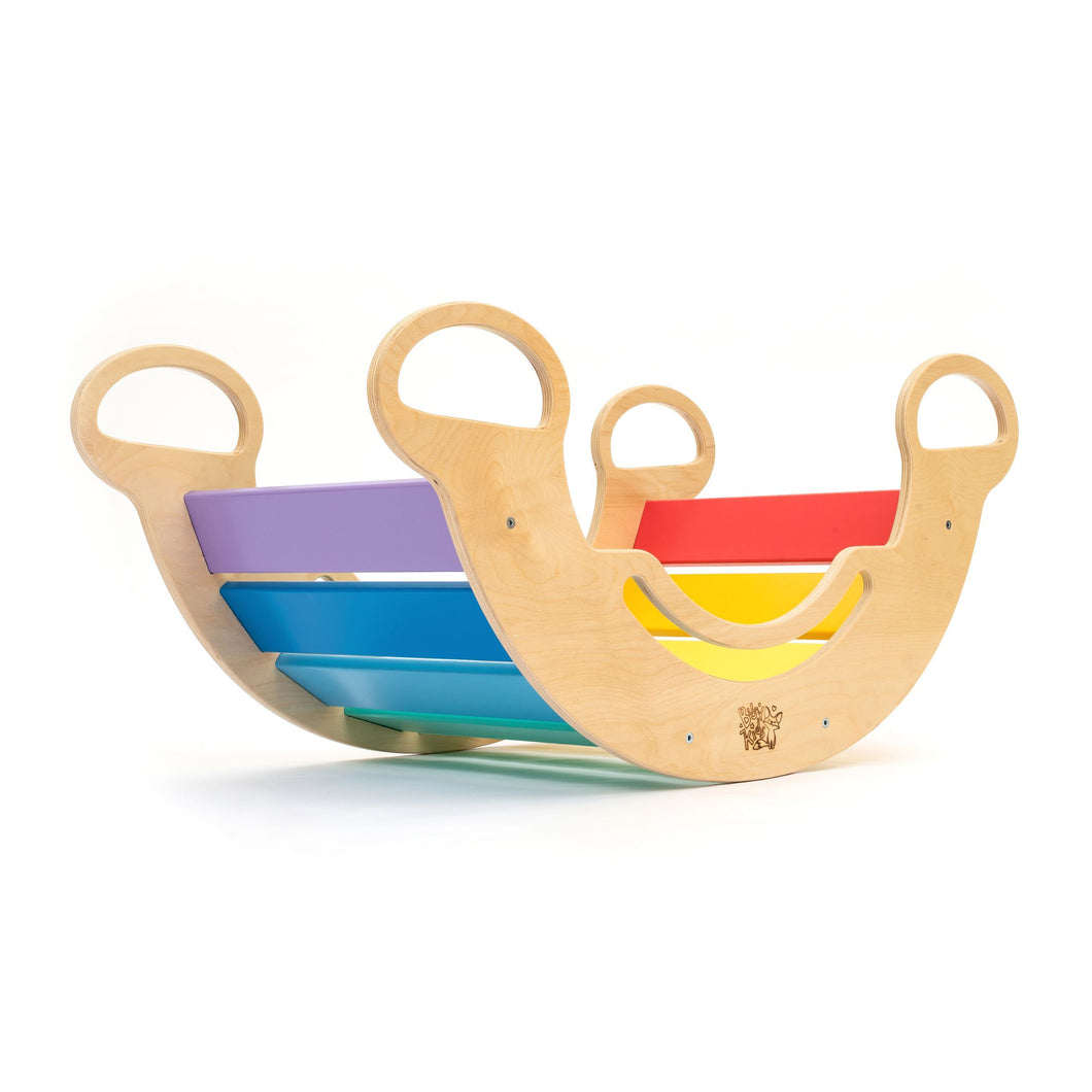 Multifunctional wooden BusyKids Swing - Bright